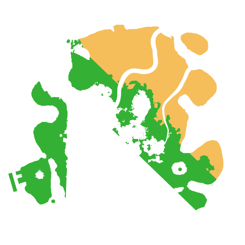 Biome Rust Map: Procedural Map, Size: 2600, Seed: 8054