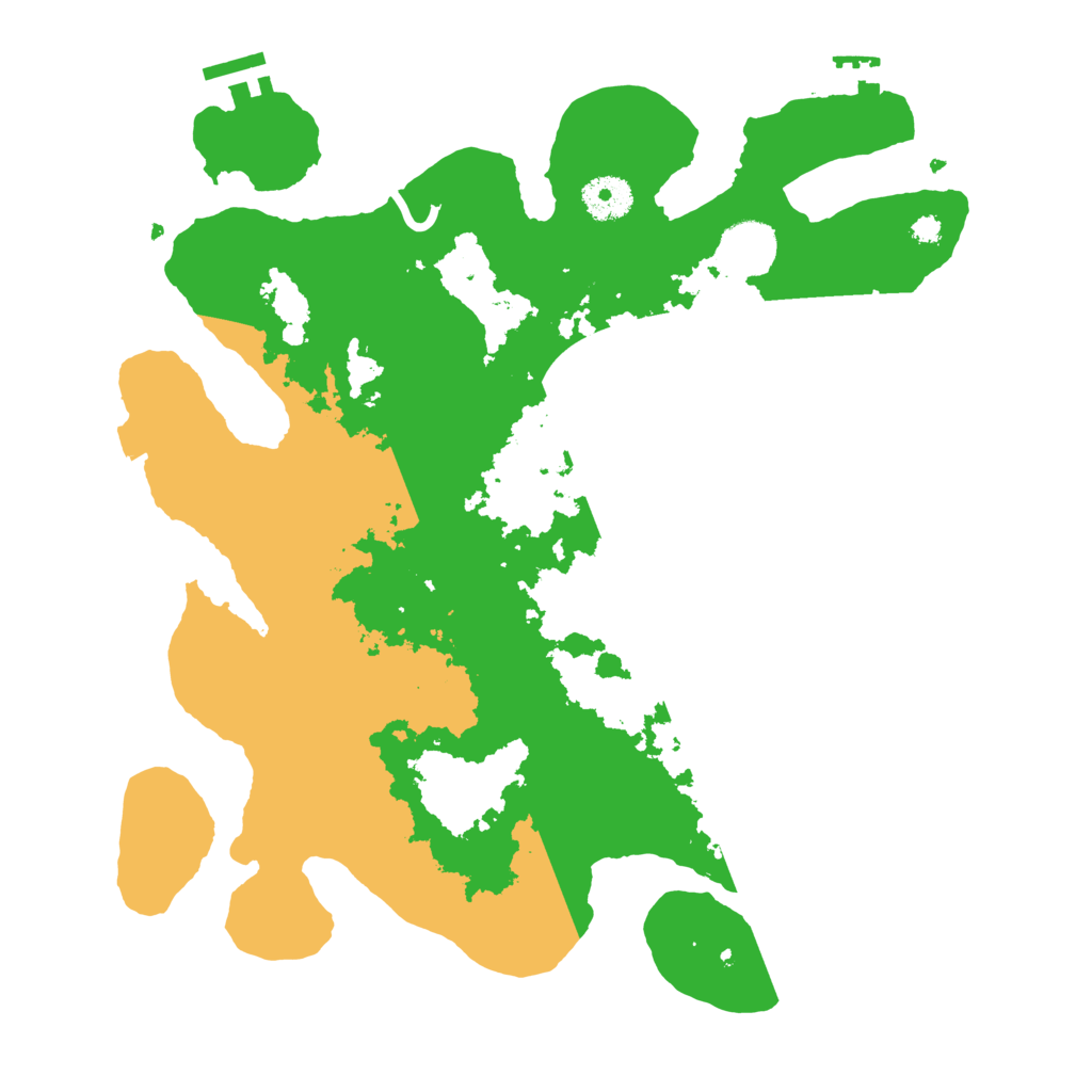 Biome Rust Map: Procedural Map, Size: 3500, Seed: 3257