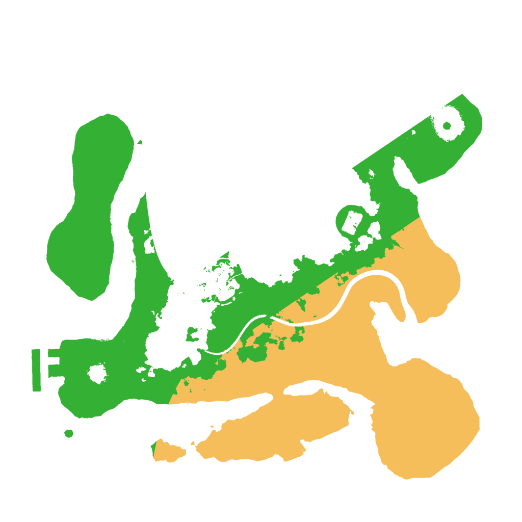 Biome Rust Map: Procedural Map, Size: 2500, Seed: 51932