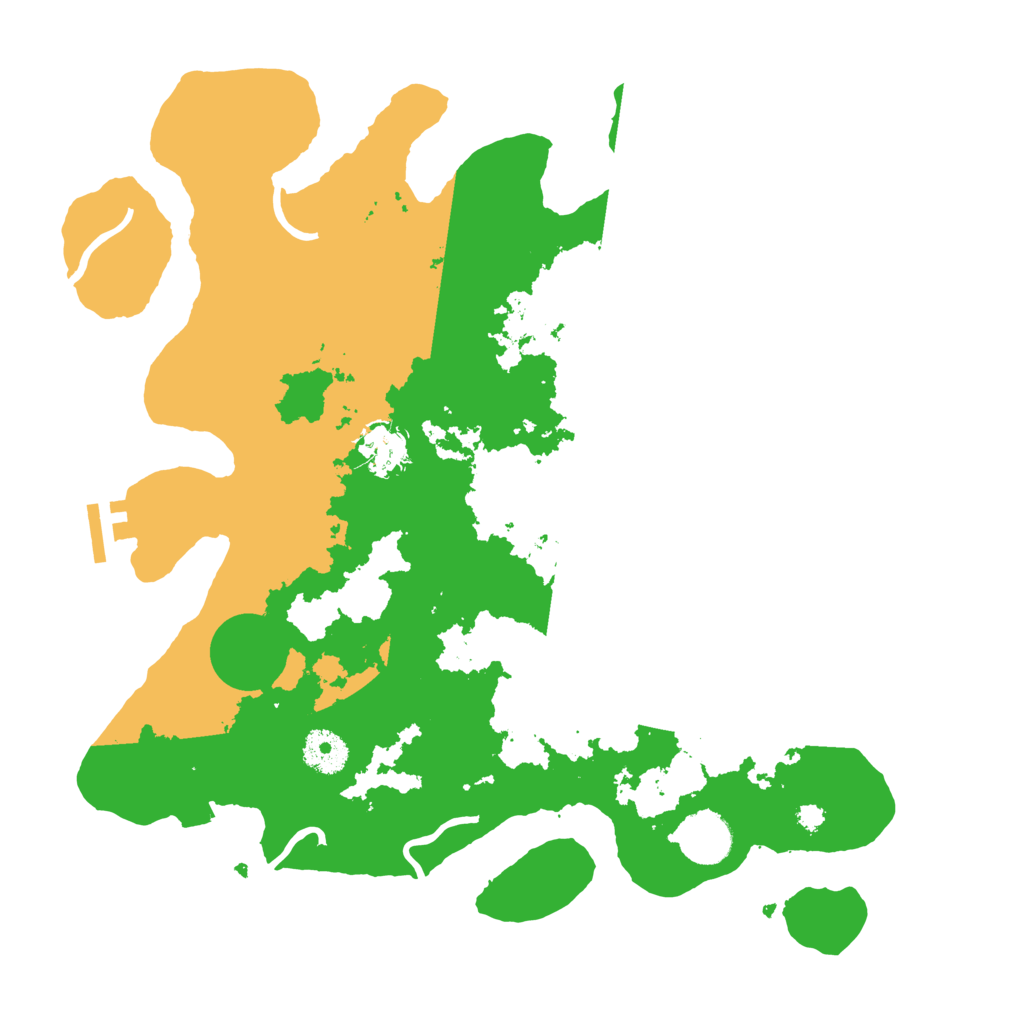 Biome Rust Map: Procedural Map, Size: 3500, Seed: 2043276296