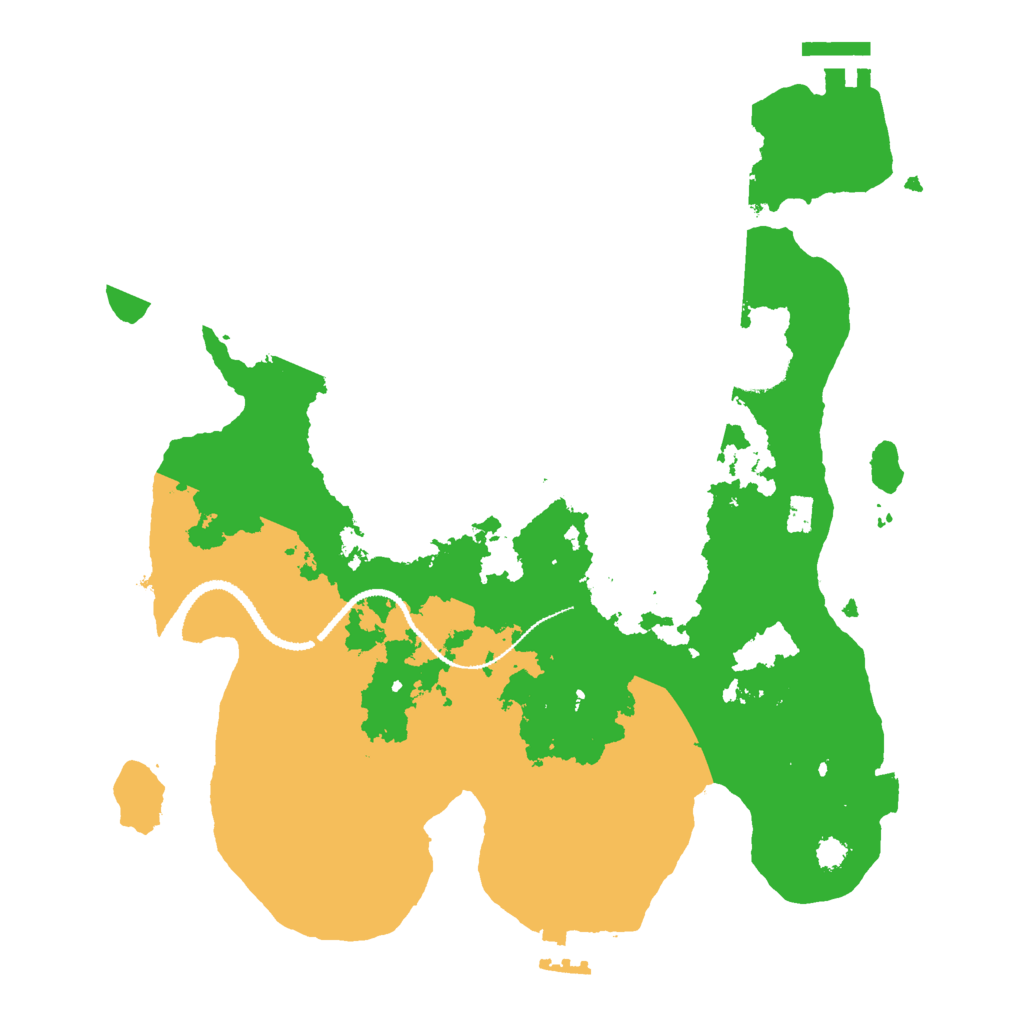 Biome Rust Map: Procedural Map, Size: 3000, Seed: 4387901