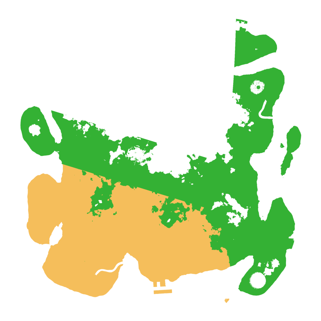 Biome Rust Map: Procedural Map, Size: 3550, Seed: 1441