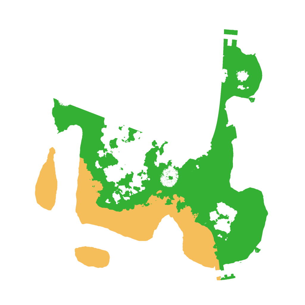 Biome Rust Map: Procedural Map, Size: 2500, Seed: 6573