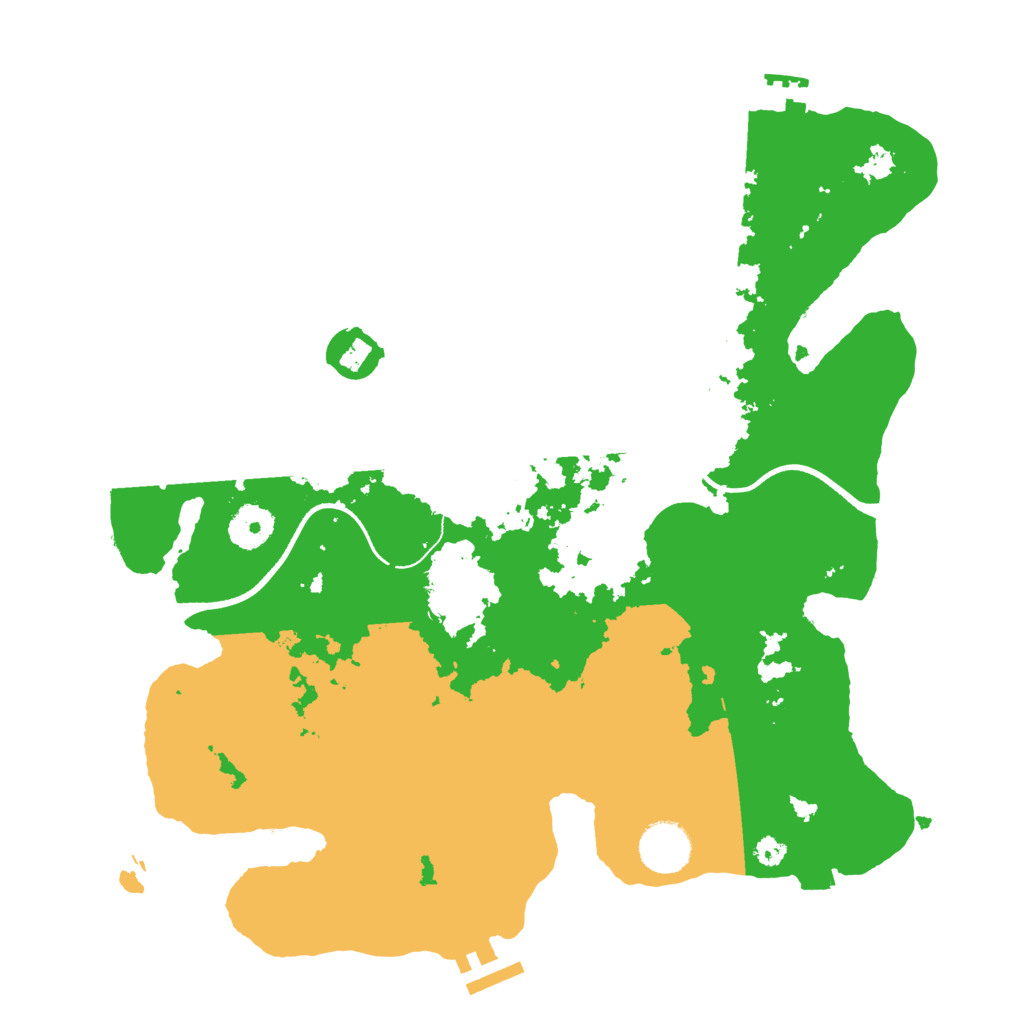 Biome Rust Map: Procedural Map, Size: 3500, Seed: 1062595540