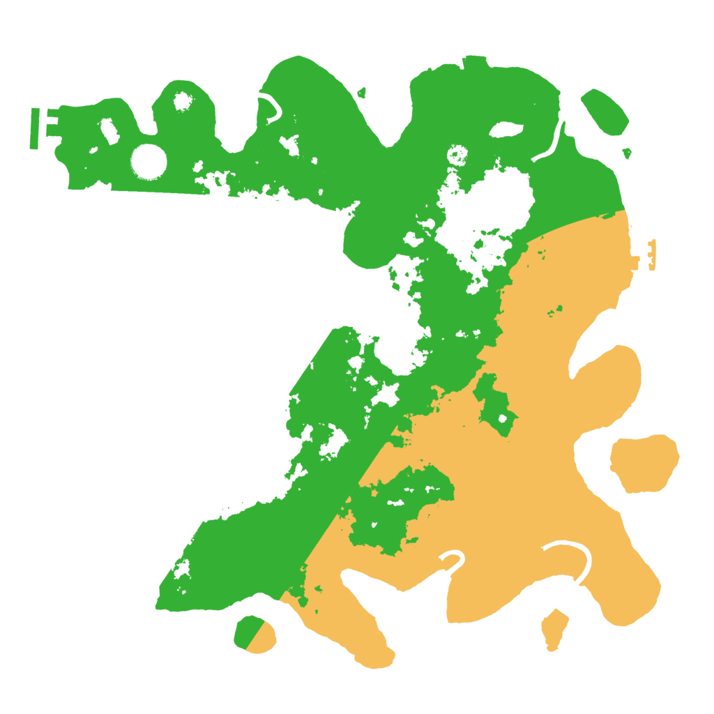 Biome Rust Map: Procedural Map, Size: 3500, Seed: 501543
