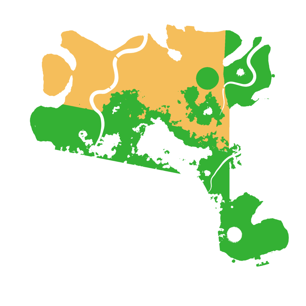 Biome Rust Map: Procedural Map, Size: 3600, Seed: 8824