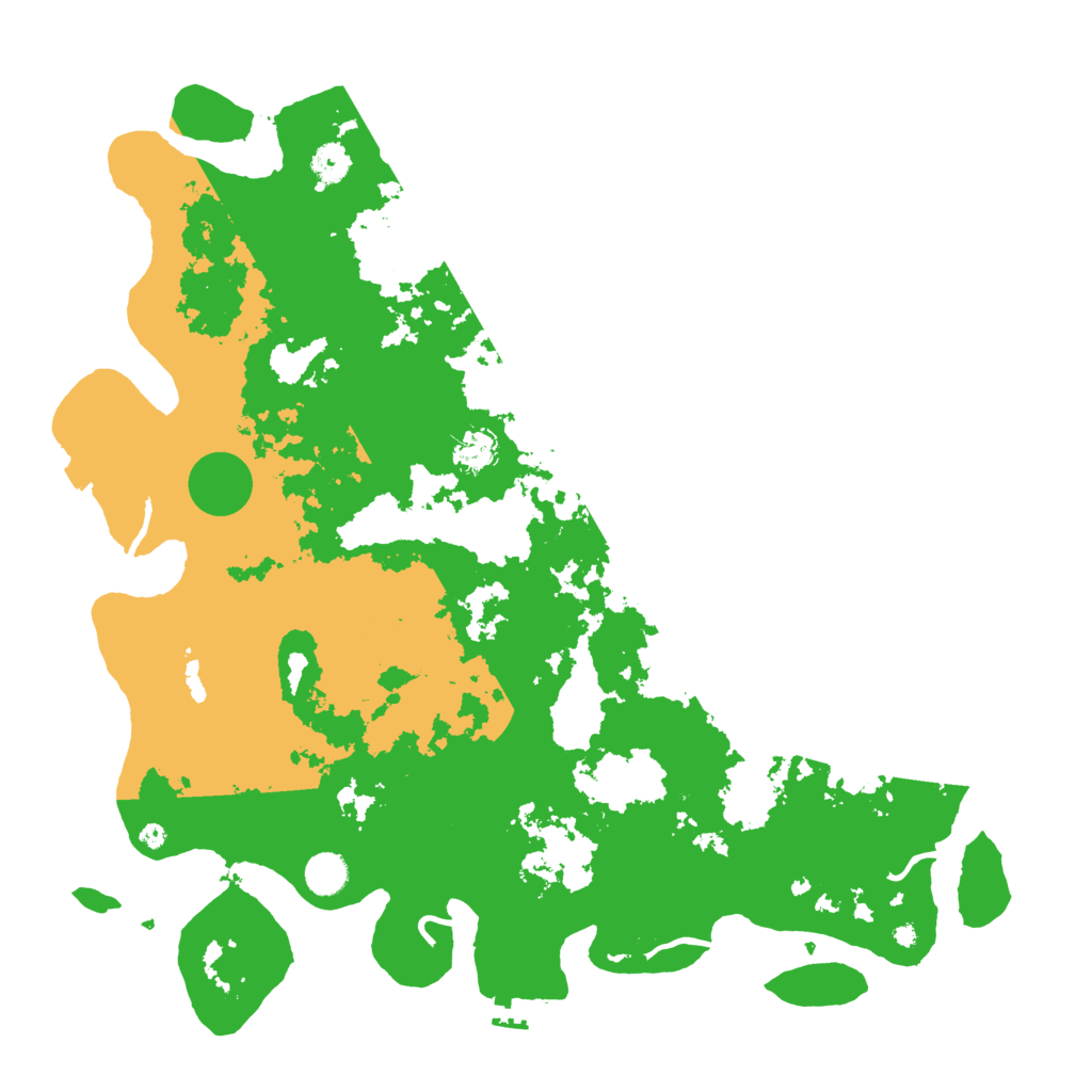 Biome Rust Map: Procedural Map, Size: 4500, Seed: 1999582