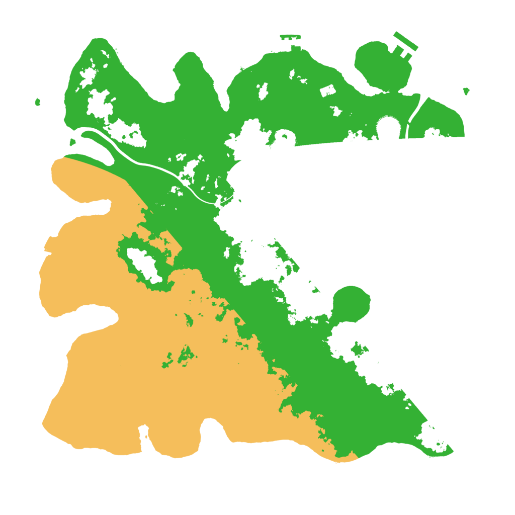 Biome Rust Map: Procedural Map, Size: 3800, Seed: 22299