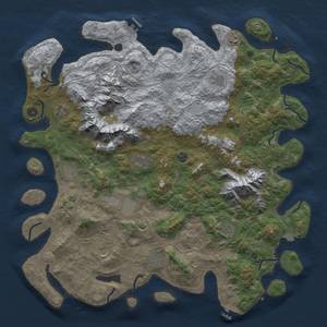 Thumbnail Rust Map: Procedural Map, Size: 5000, Seed: 1263873150, 19 Monuments