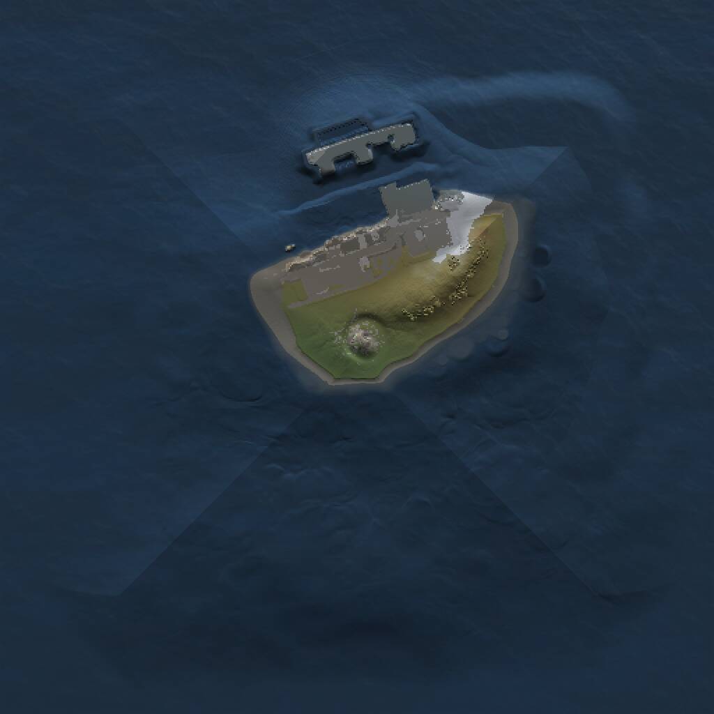 Rust Map: Procedural Map, Size: 1000, Seed: 1373167190, 2 Monuments