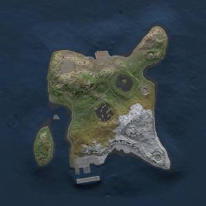 Thumbnail Rust Map: Procedural Map, Size: 1800, Seed: 539427543, 5 Monuments