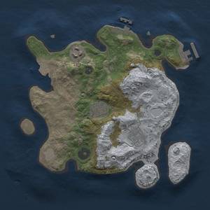 Thumbnail Rust Map: Procedural Map, Size: 2600, Seed: 571410678, 9 Monuments