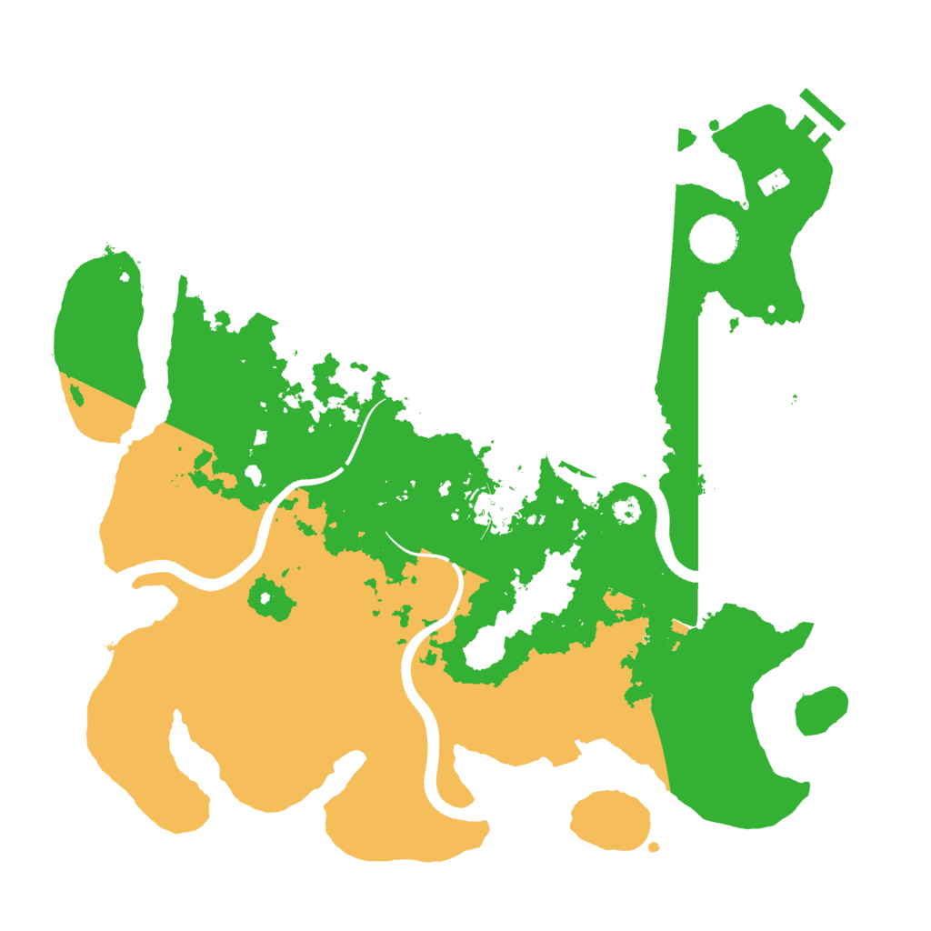 Biome Rust Map: Procedural Map, Size: 3500, Seed: 1189363401