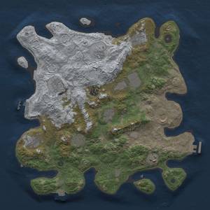 Thumbnail Rust Map: Procedural Map, Size: 3750, Seed: 188357, 18 Monuments