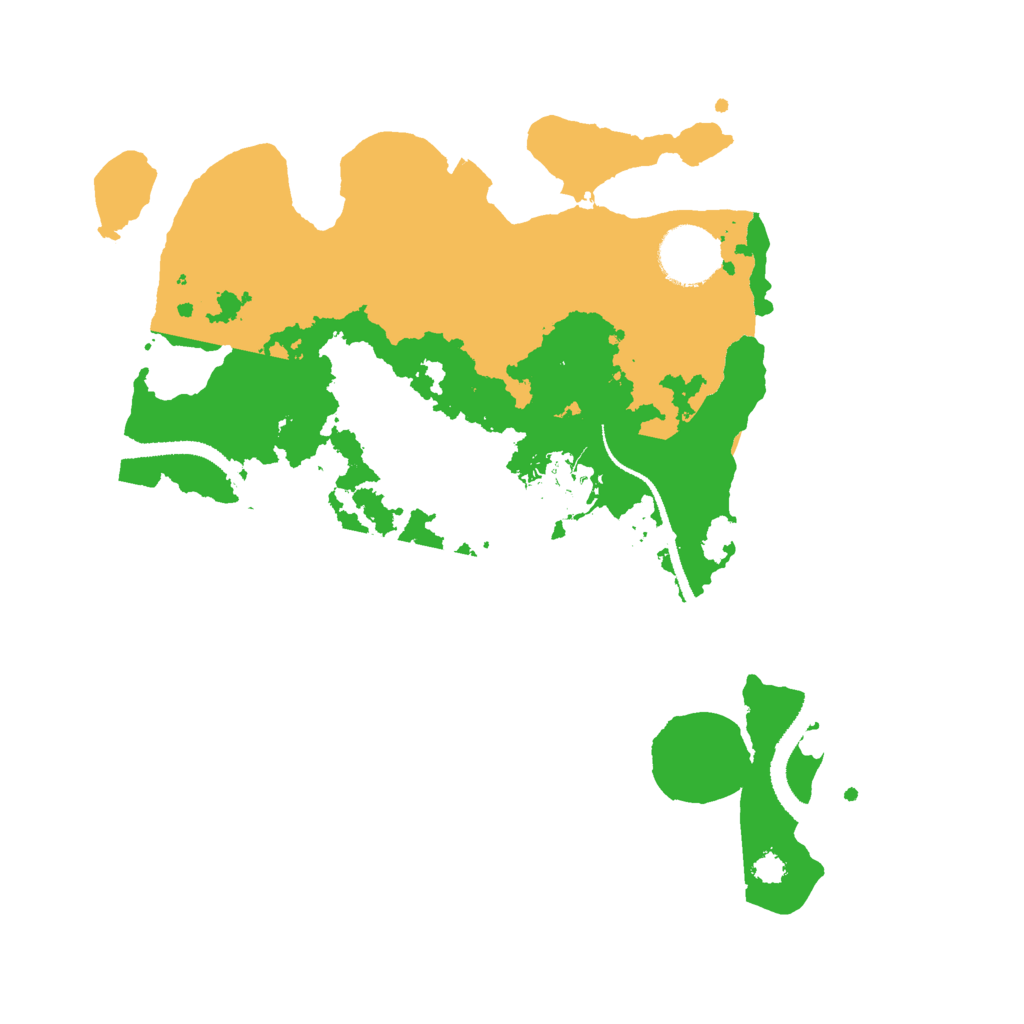 Biome Rust Map: Procedural Map, Size: 3000, Seed: 68724