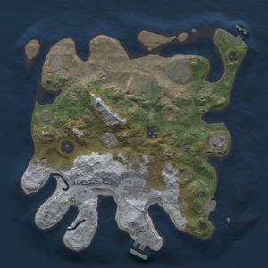 Thumbnail Rust Map: Procedural Map, Size: 3000, Seed: 68724, 14 Monuments