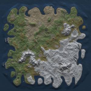 Thumbnail Rust Map: Procedural Map, Size: 5000, Seed: 1866887362, 19 Monuments