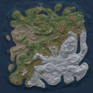 Thumbnail Rust Map: Procedural Map, Size: 4500, Seed: 1861605056, 19 Monuments