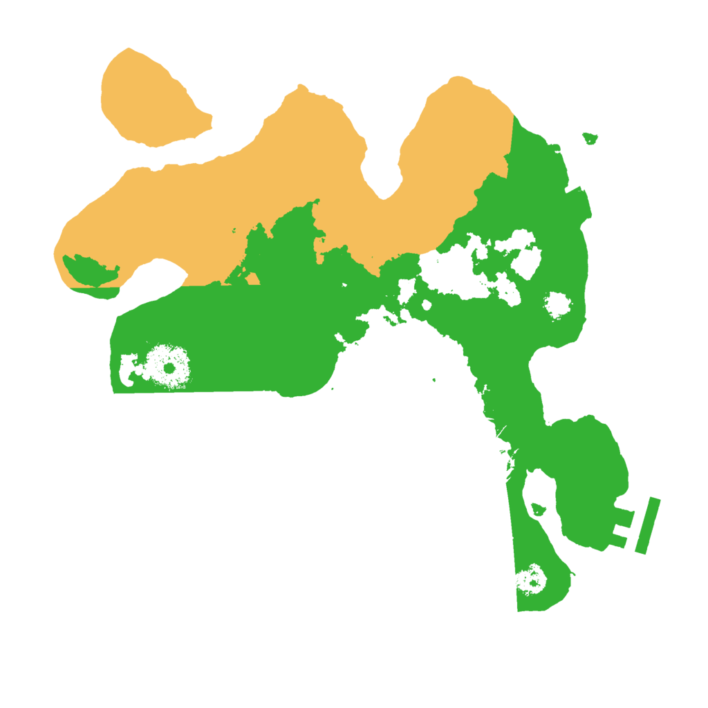 Biome Rust Map: Procedural Map, Size: 2500, Seed: 50868