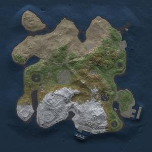 Thumbnail Rust Map: Procedural Map, Size: 2500, Seed: 50868, 10 Monuments