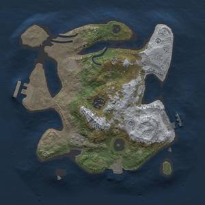 Thumbnail Rust Map: Procedural Map, Size: 2500, Seed: 568047764, 9 Monuments