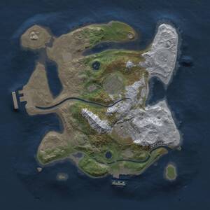 Thumbnail Rust Map: Procedural Map, Size: 2500, Seed: 568047764, 7 Monuments