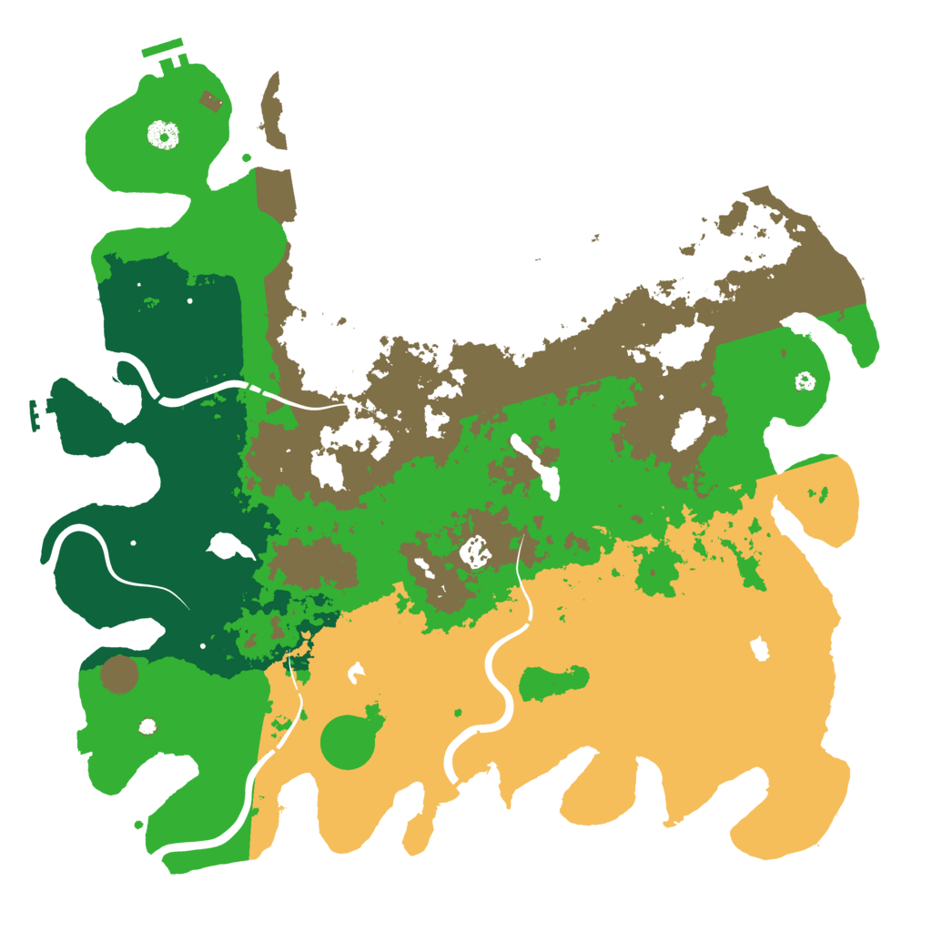 Biome Rust Map: Procedural Map, Size: 4500, Seed: 264613