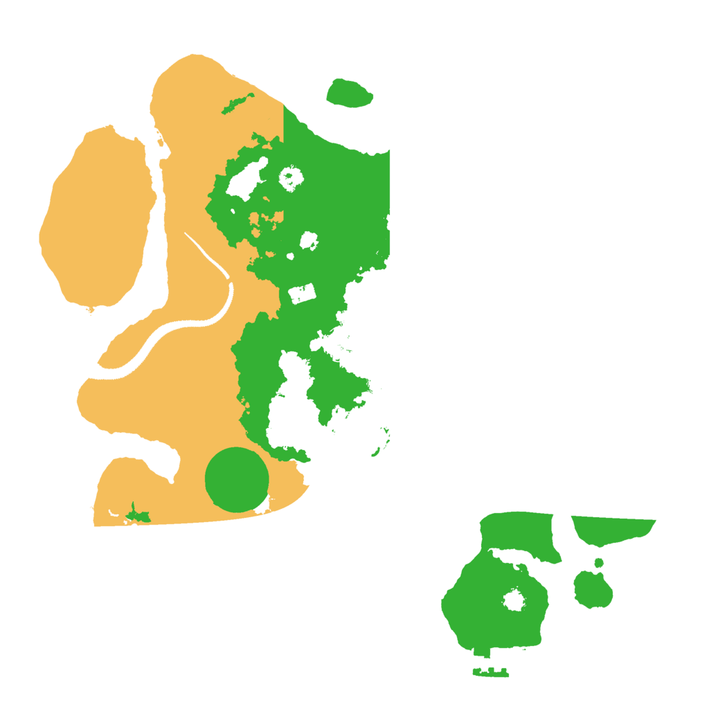 Biome Rust Map: Procedural Map, Size: 3000, Seed: 2017039807