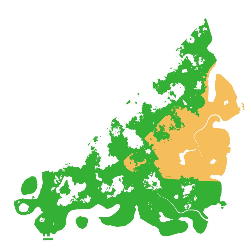 Biome Rust Map: Procedural Map, Size: 5000, Seed: 1232581801