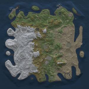 Thumbnail Rust Map: Procedural Map, Size: 4500, Seed: 704057658, 19 Monuments