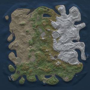 Thumbnail Rust Map: Procedural Map, Size: 4500, Seed: 1622157986, 19 Monuments