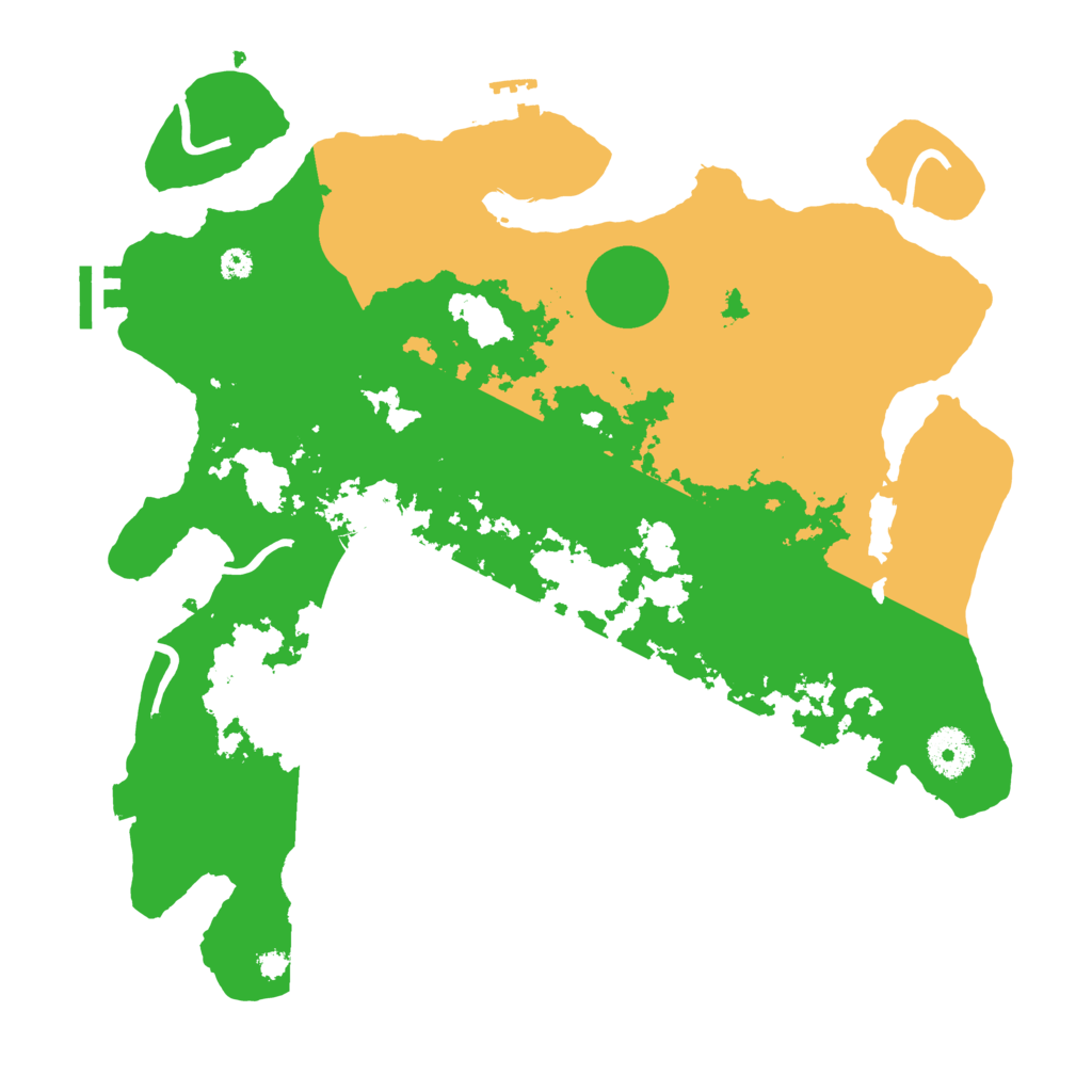 Biome Rust Map: Procedural Map, Size: 3500, Seed: 19827313