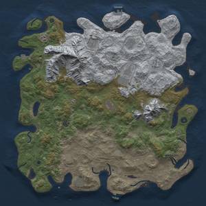 Thumbnail Rust Map: Procedural Map, Size: 5000, Seed: 67111, 19 Monuments