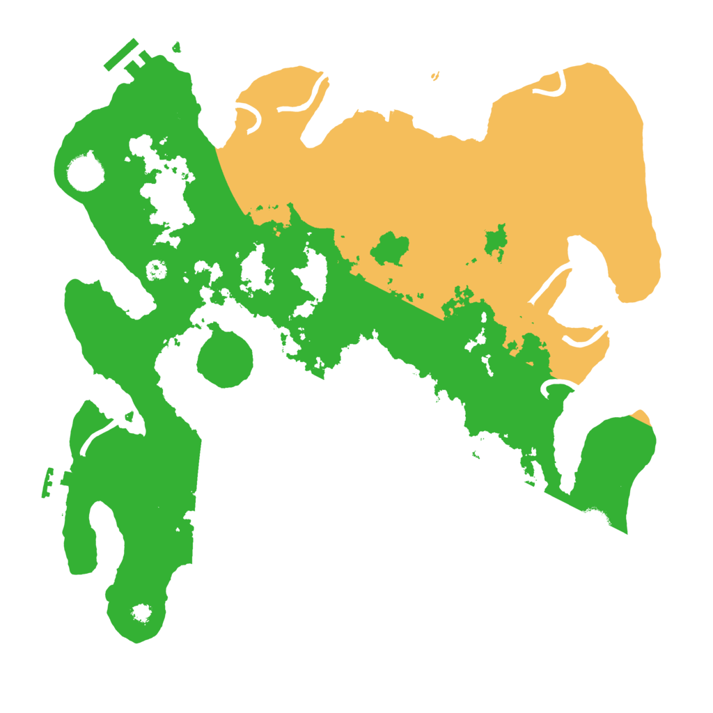 Biome Rust Map: Procedural Map, Size: 3500, Seed: 638493928