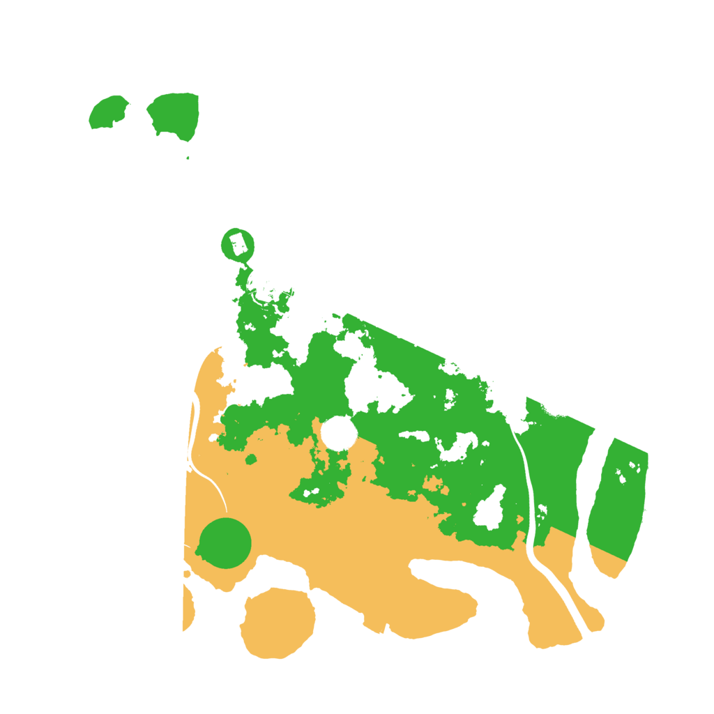 Biome Rust Map: Procedural Map, Size: 3700, Seed: 7000