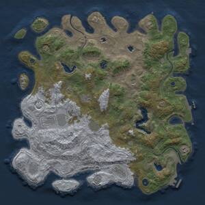 Thumbnail Rust Map: Procedural Map, Size: 4500, Seed: 2117670411, 16 Monuments