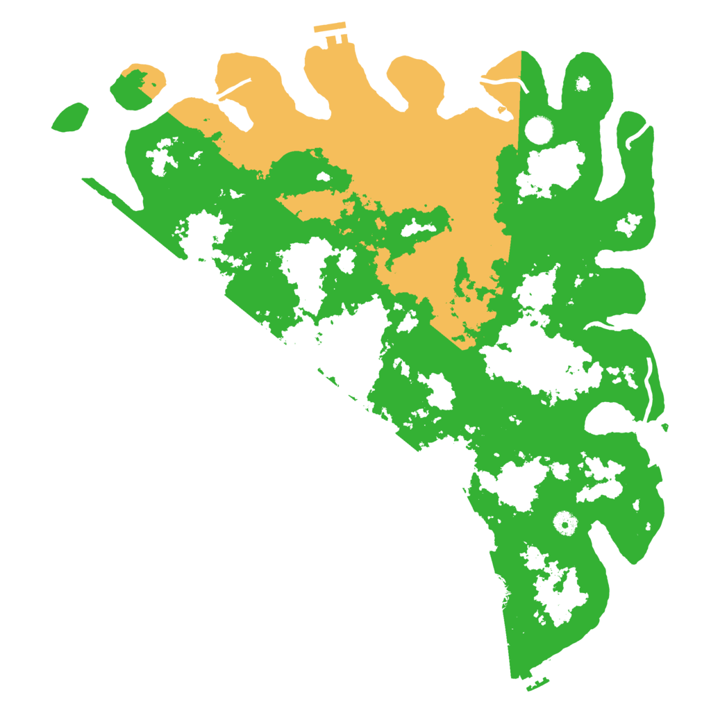 Biome Rust Map: Procedural Map, Size: 4500, Seed: 2117670411