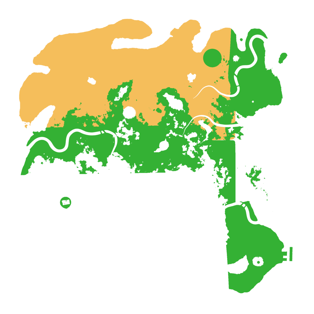 Biome Rust Map: Procedural Map, Size: 4500, Seed: 1666789914