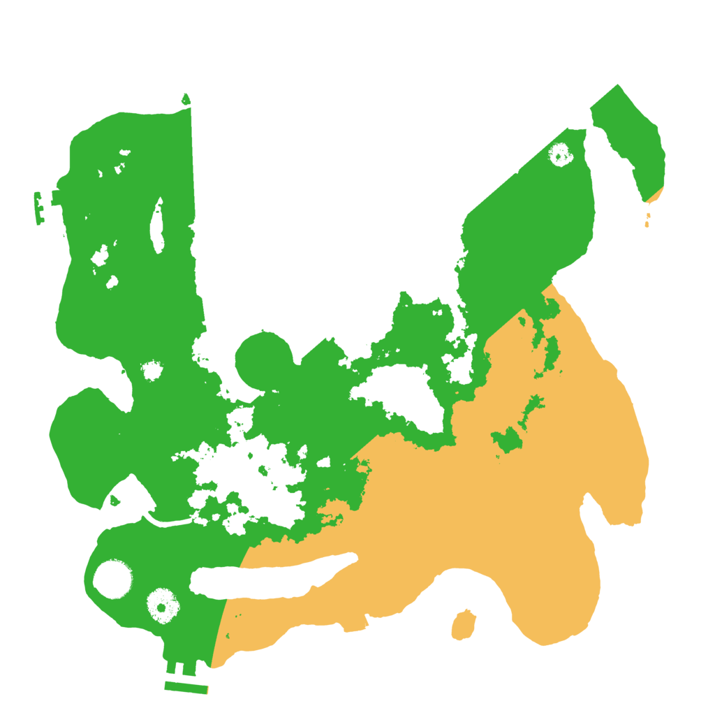 Biome Rust Map: Procedural Map, Size: 3300, Seed: 1993136131