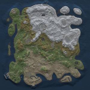 Thumbnail Rust Map: Procedural Map, Size: 4250, Seed: 92, 19 Monuments