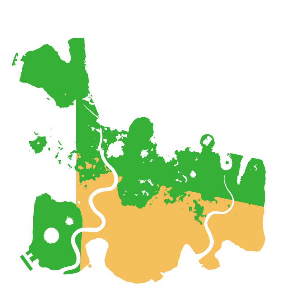 Biome Rust Map: Procedural Map, Size: 3500, Seed: 2050117107