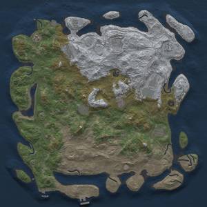 Thumbnail Rust Map: Procedural Map, Size: 4750, Seed: 517, 19 Monuments