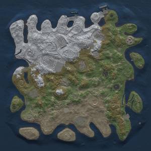 Thumbnail Rust Map: Procedural Map, Size: 4000, Seed: 1637346466, 19 Monuments