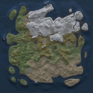 Thumbnail Rust Map: Procedural Map, Size: 3750, Seed: 221179948, 18 Monuments