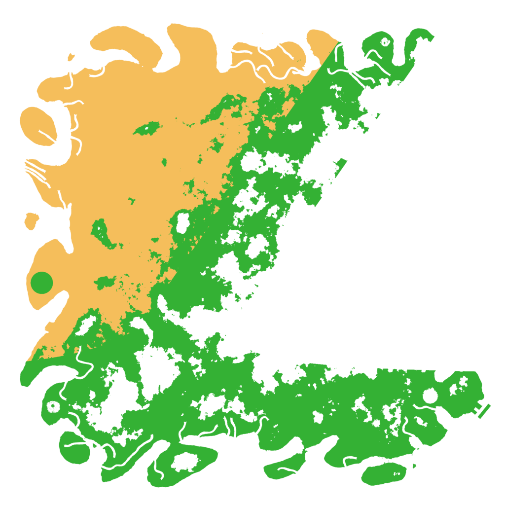 Biome Rust Map: Procedural Map, Size: 6000, Seed: 1988149452