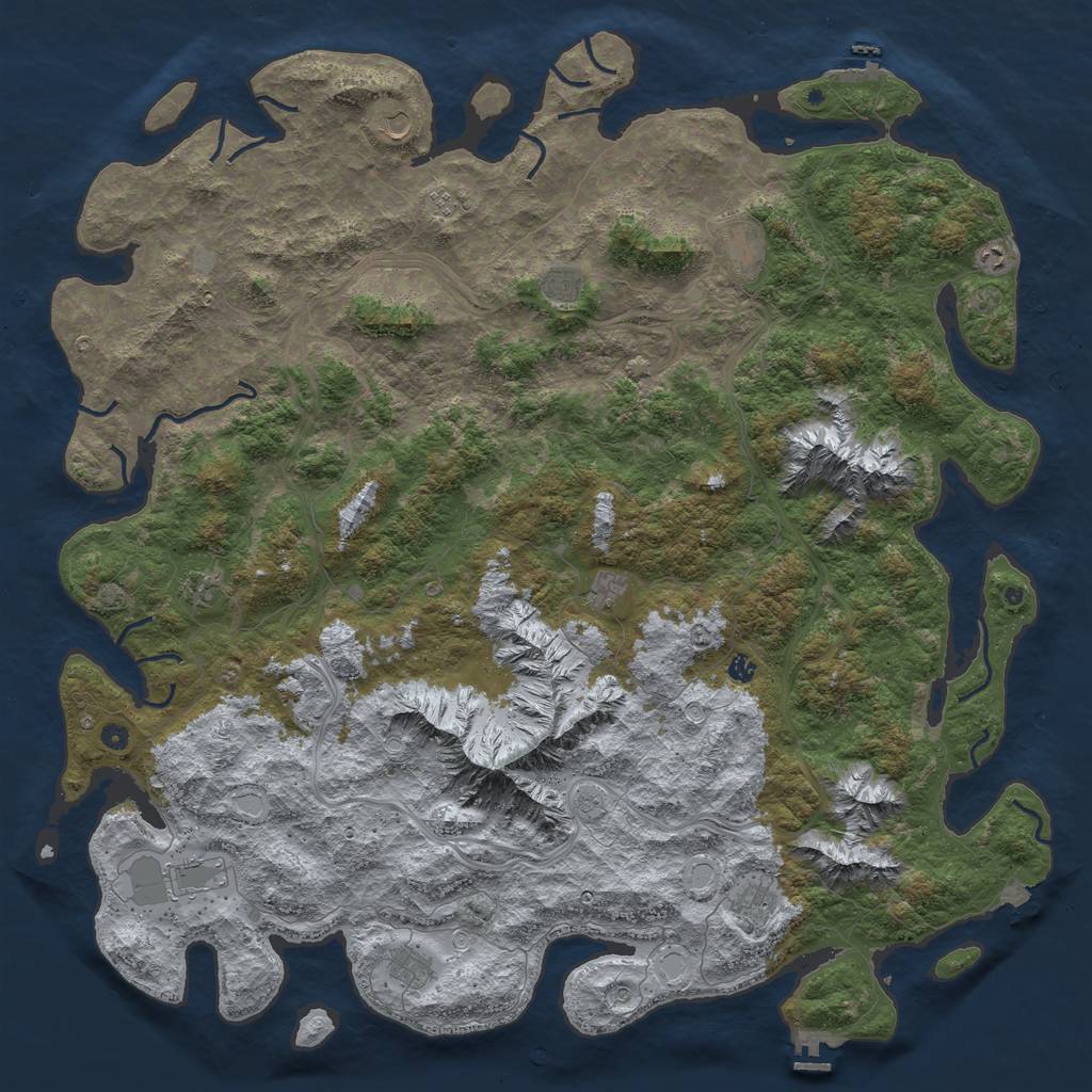 Rust Map: Procedural Map, Size: 6000, Seed: 1799558798, 19 Monuments