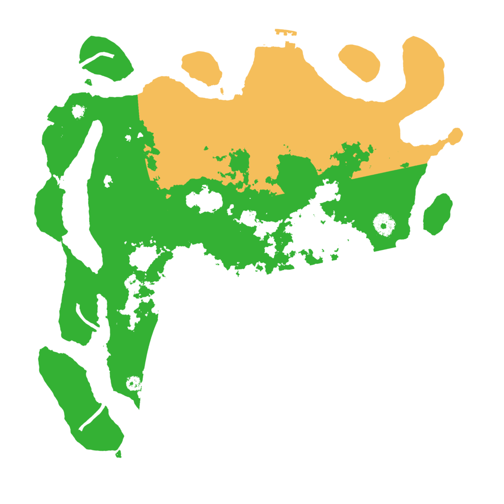 Biome Rust Map: Procedural Map, Size: 3500, Seed: 32452345