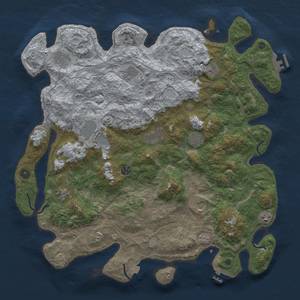 Thumbnail Rust Map: Procedural Map, Size: 4500, Seed: 717971944, 19 Monuments