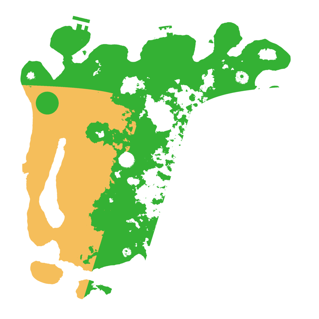 Biome Rust Map: Procedural Map, Size: 3700, Seed: 1838625884