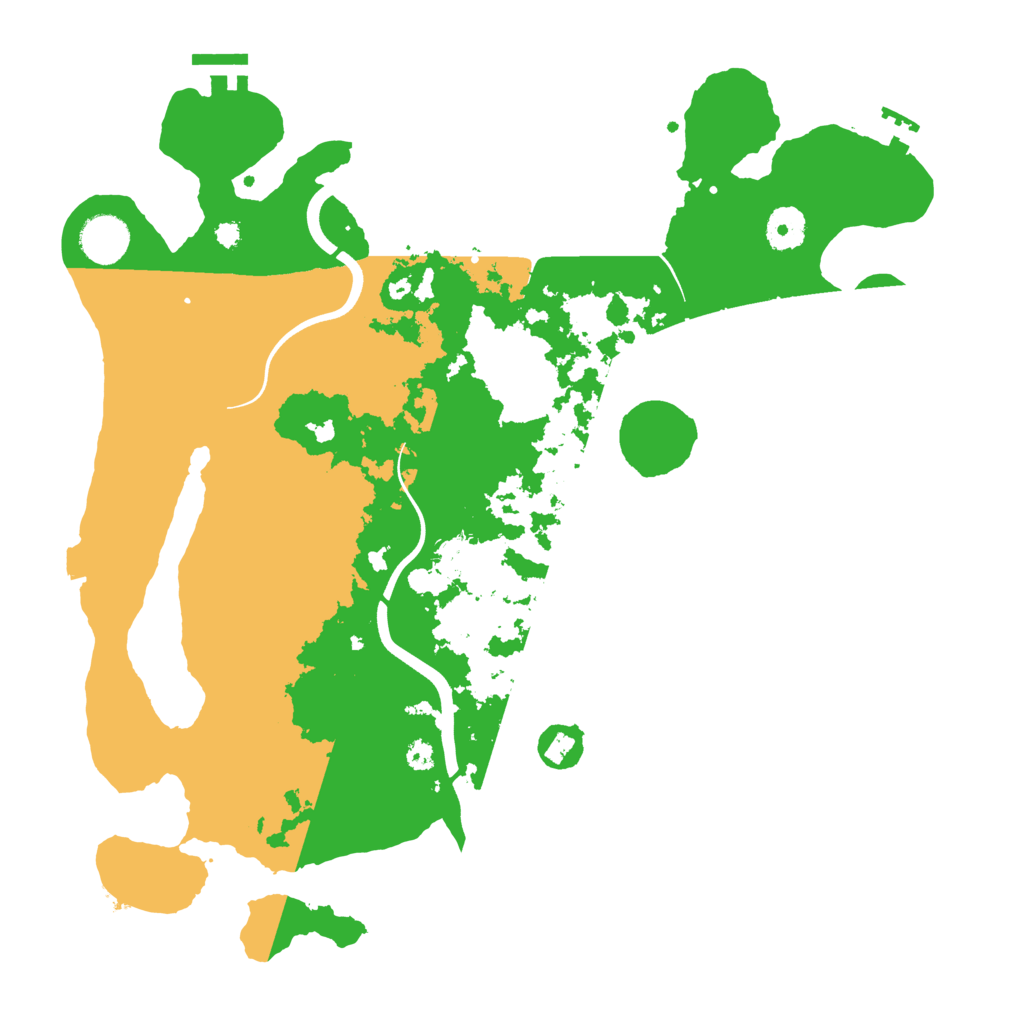 Biome Rust Map: Procedural Map, Size: 3700, Seed: 1838625884